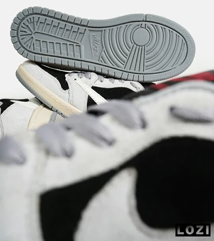 کفش کتانی مردانه کرم مشکی NIKE travis scott