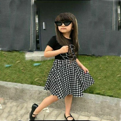 ست تیشرت دامن کلوش چنل