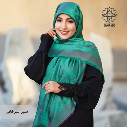 روسری رونا گل رز لمه دار