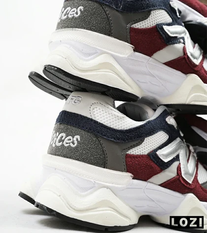 کفش کتانی زنانه زرشکی سفید طوسی NEW BALANCE 9060