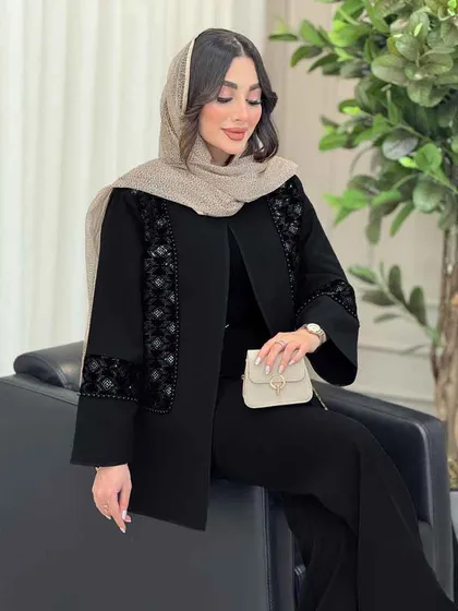 مانتو مروارید دوزی شهرزاد