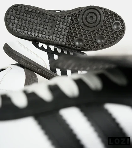 کفش کتانی مردانه و زنانه سفید مشکی ADIDAS Samba LT
