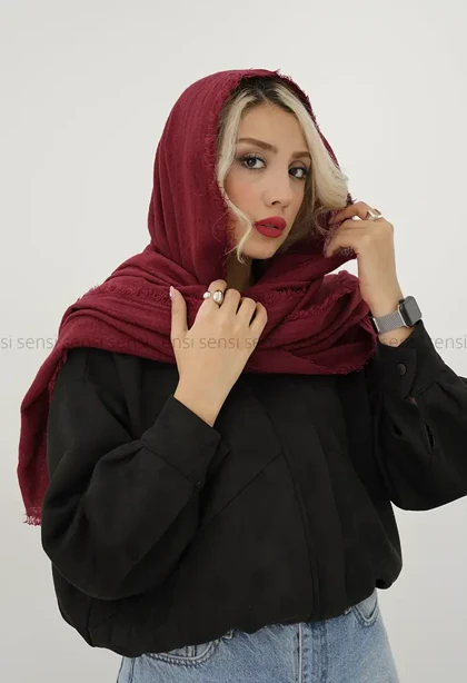 شال موهری ساده رنگی کد1004510