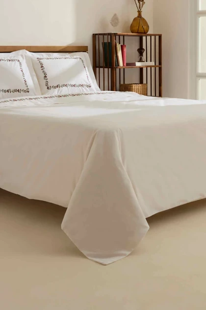 سرویس روتختی دو نفره Karaca Home مدل Merlith پلی‌استر - سفید