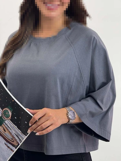 تیشرت آستین سه ربع 6533 zara