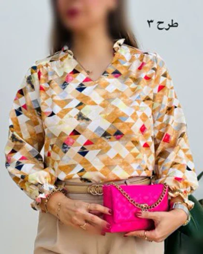 شومیز یقه چین 1
