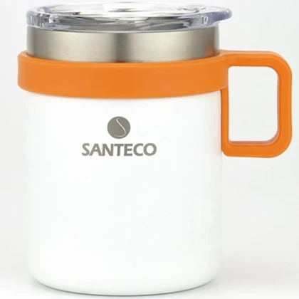 ماگ دوجداره درب دار سانتکو SANTECO مدل HM-350 ظرفیت 350 میلی لیتر