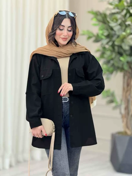 مانتو دو جیب پاکتی نفس