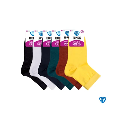 پکیج جوراب رنگی نانو زنانه نیم‌ساق - رنگبندی سوم