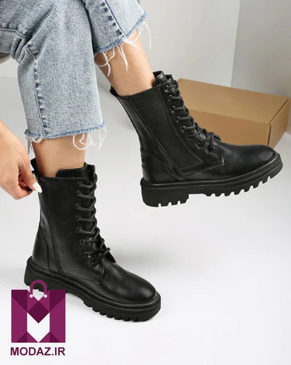 بوت زنانه زمستانه بغل کش بندی BOOT MILA