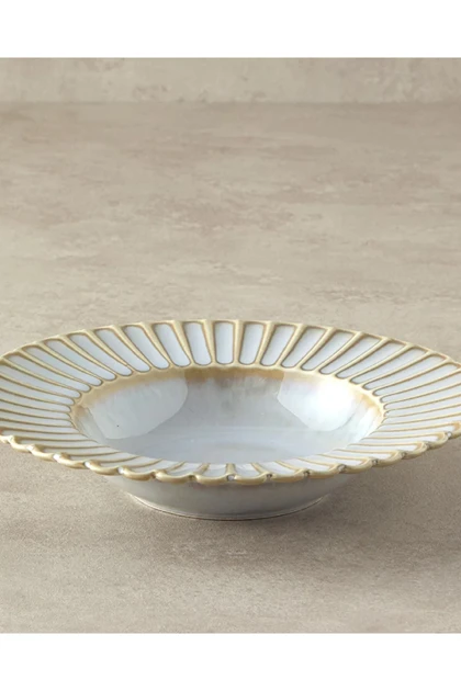 بشقاب گود English Home مدل Fiore New Bone China - طوسی