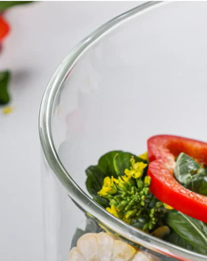 قابلمه پیرکس دسته استیل