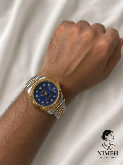 ست ساعت زنانه و مردانه طرح رولکس مدل Old Money