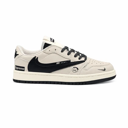 کفش و کتانی مردانه مدل نایک ترویس NIKE TRAVIS رنگ کرم مشکی کد 30360