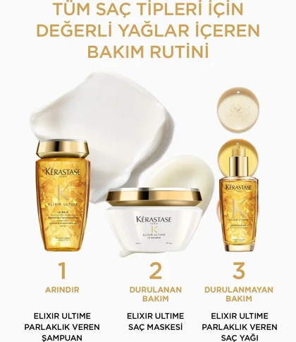 ست مراقبت از مو اورجینال برند Kerastase مدل Elixir Ultime Hair Care Set
