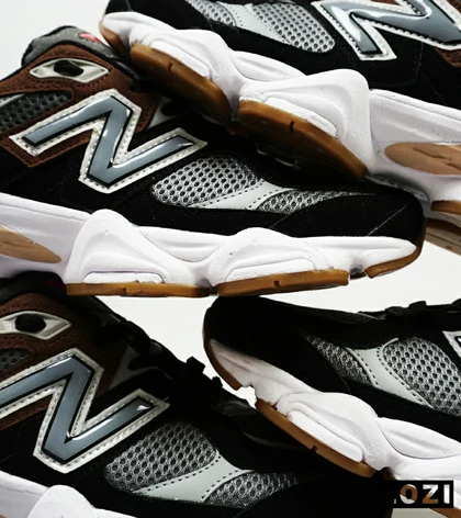 کفش کتانی مردانه و زنانه مشکی طوسی قهوه ای NEW BALANCE 9060