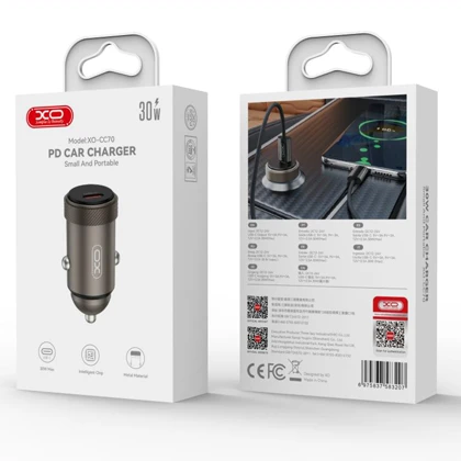 شارژر فندکی فست شارژ ایکس او XO مدل CC70 توان 30 وات
