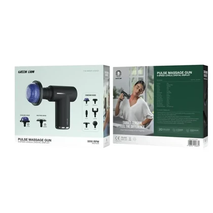 دستگاه ماساژور تفنگی گرین لاین مدل Pulse Massage-GL-MG26