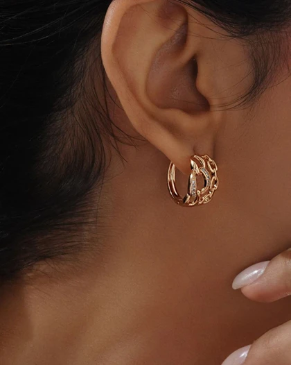 گوشواره حلقه‌ای آیما ژوپینگ