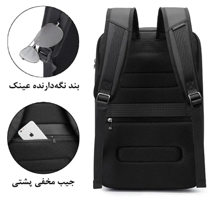 کیف و کوله پشتی لپ تاپ ضد سرقت اورجینال بنج BANGE 3005