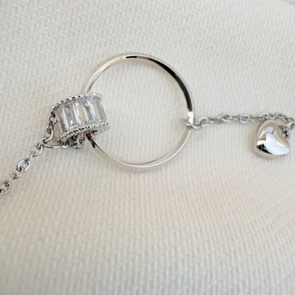 دستبند زنجیری تنیسی سیلور ژوپینگ