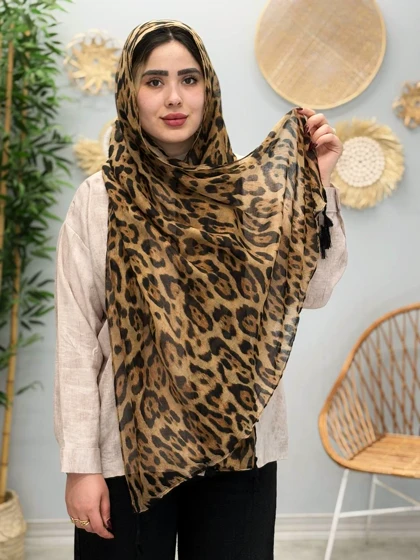 2059-شال نخی پلنگی