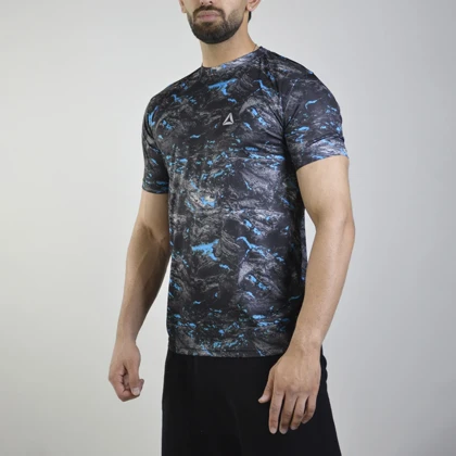 تیشرت ورزشی مردانه ریباک GMS-4B0253 آبی