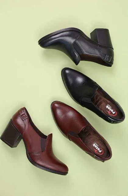 کفش چرم پرسنلی زنانه کد987