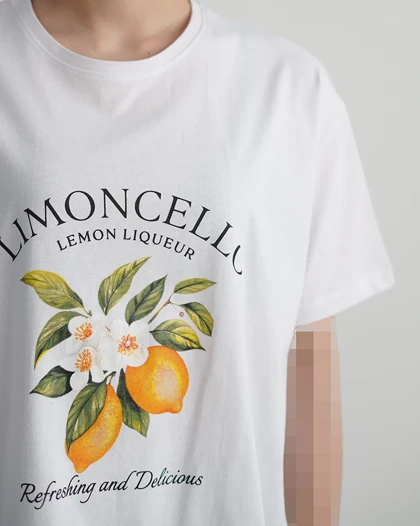 تیشرت باکسی lemon cello | هیبا