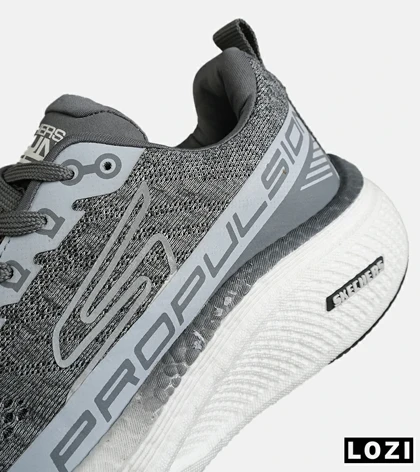 کفش کتانی طبی ورزشی طوسی SKECHERS Propulsion مدل 7886
