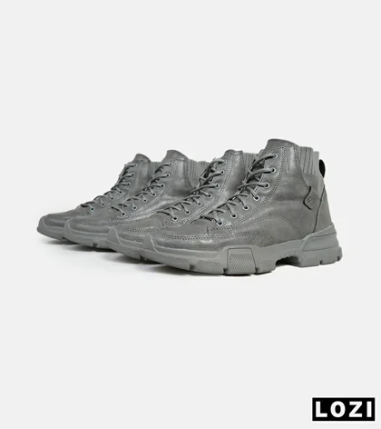 بوت چرمی مردانه طوسی Timberland