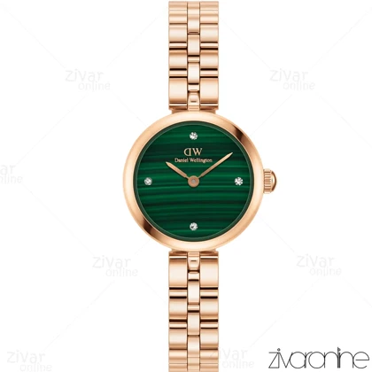 ساعت دنیل ولینگتون زنانه ELAN رزگلد صفحه سبز طرح دار 105497
