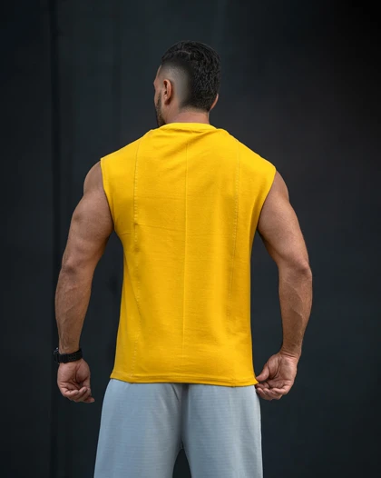 رکابی ورزشی وست ADIDAS زرد فری سایز