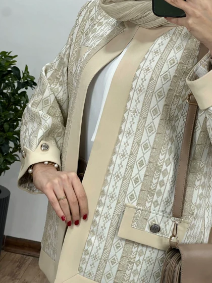مانتو کتی مجلسی ژاکارد طلوع