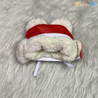 کلاه نوزادی داخل خز گوش دار پارچه مخمل 3 تا 9 ماه