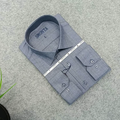 پیراهن استین بلند مردانه _ طرح راه راه قواره کلاسیک