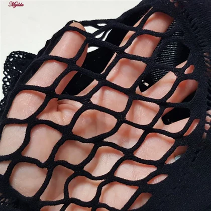 سرهمی فانتزی زنانه مدل پیراهن کد 4855-8106 رنگ مشکی