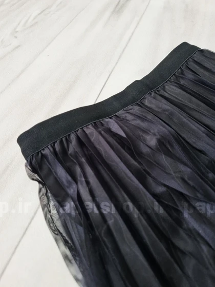 دامن پلیسه دورو طرح دار