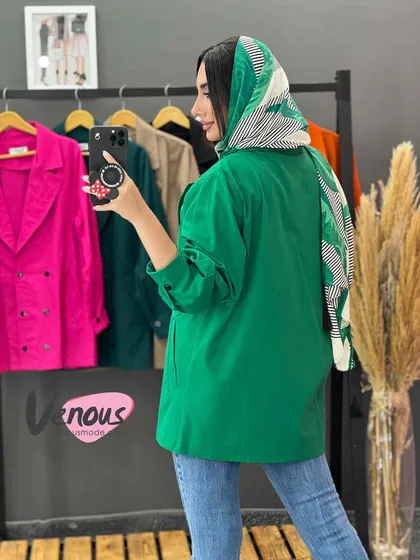 مانتو کتی شش دکمه آستین پیله