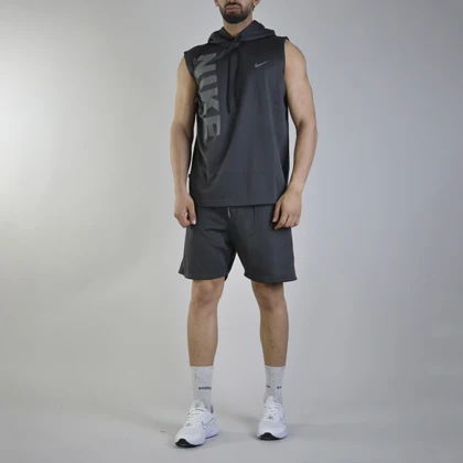 ست رکابی و شلوارک اسپرت نایک مدل HS-Dri Fit-A09 طوسی تیره