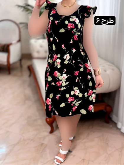 پیراهن نخی ساتینا 2042