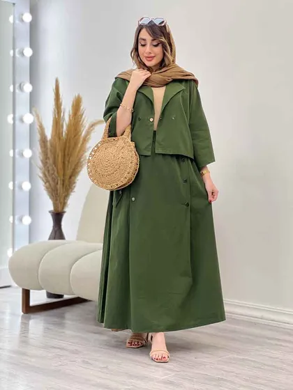 ست کت پانچ و دامن