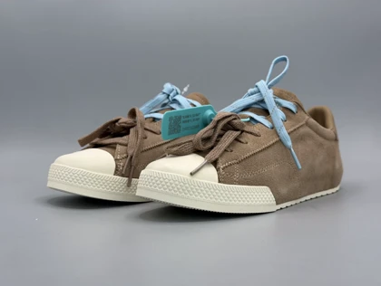 کتانی کانورس چاک تیلور لو LO قهوه ای سفید / Converse LO