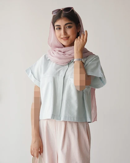 شومیز کراپ گیلدا | هیبا