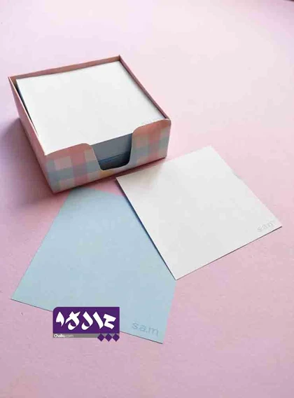 کاغذ یادداشت رومیزی جعبه دار سم