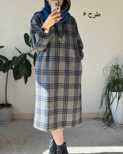 کفتان پشمی چهارخونه دیبا 8