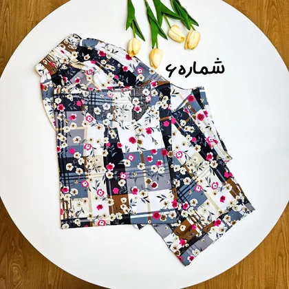 ست تیشرت شلوار نخی کد 773