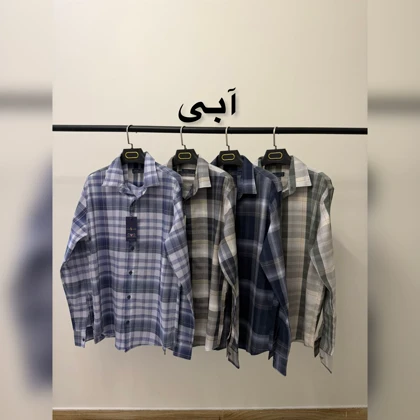 پیراهن چهارخانه آستین بلند 2656