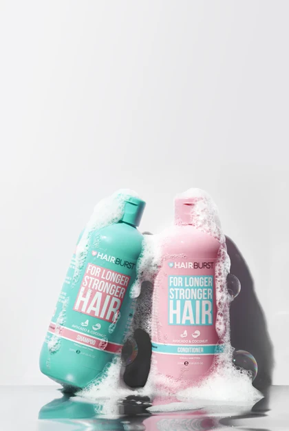 شامپو آواکادو و کوکونات هیربرست HAIRBURST آبی حجم 350 میل ضد ریزش و تقویت مو