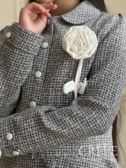 ست کت ودامن یقه ب شنل